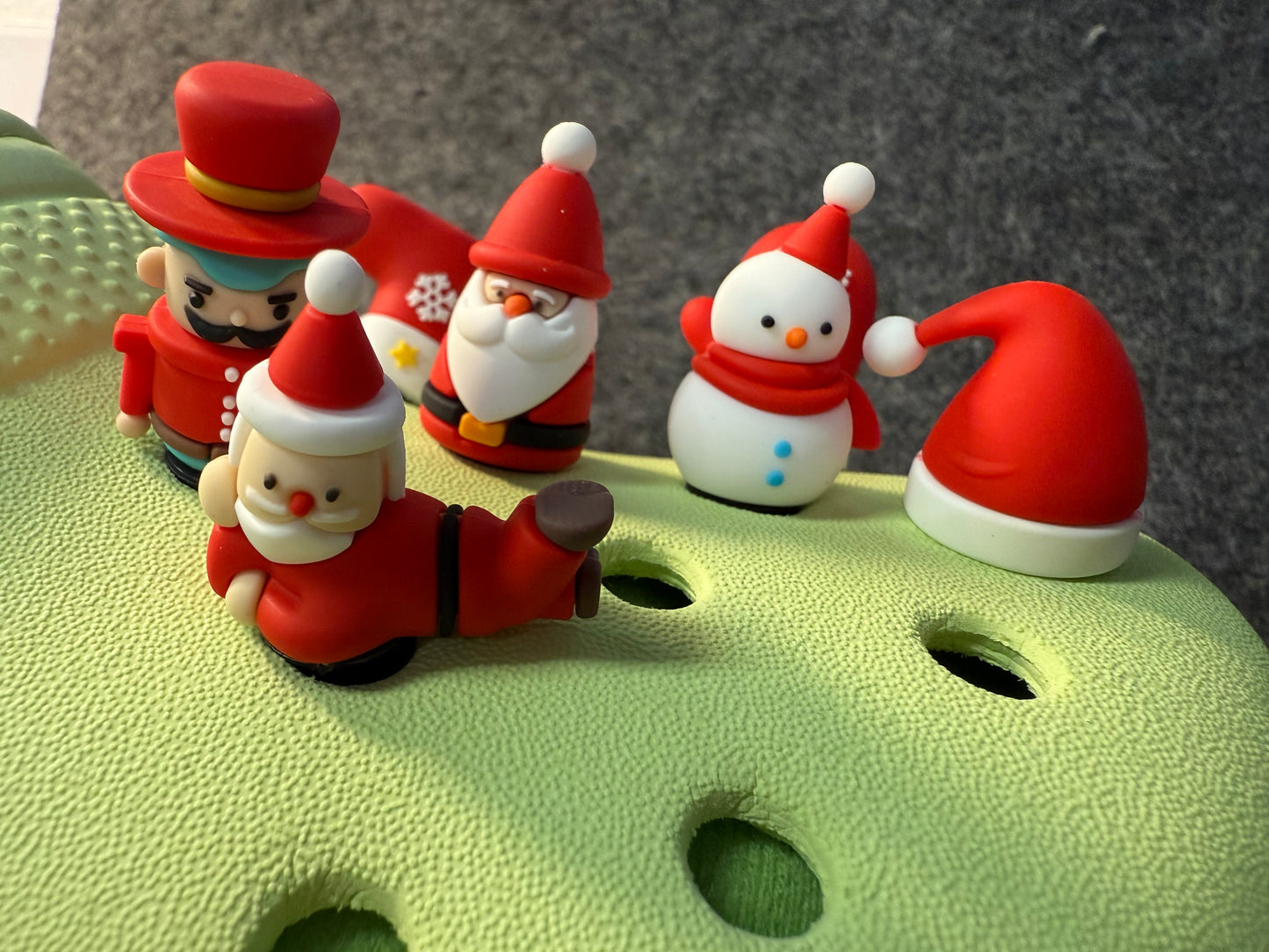 3D Christmas Theme Shoe Charms High-Quality JuliesDecalDesign