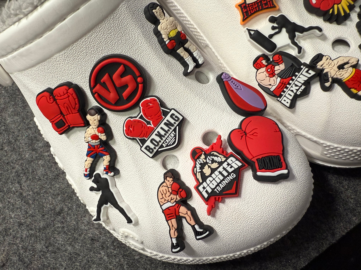 BOXING Gym Workout Exercise theme shoe charms