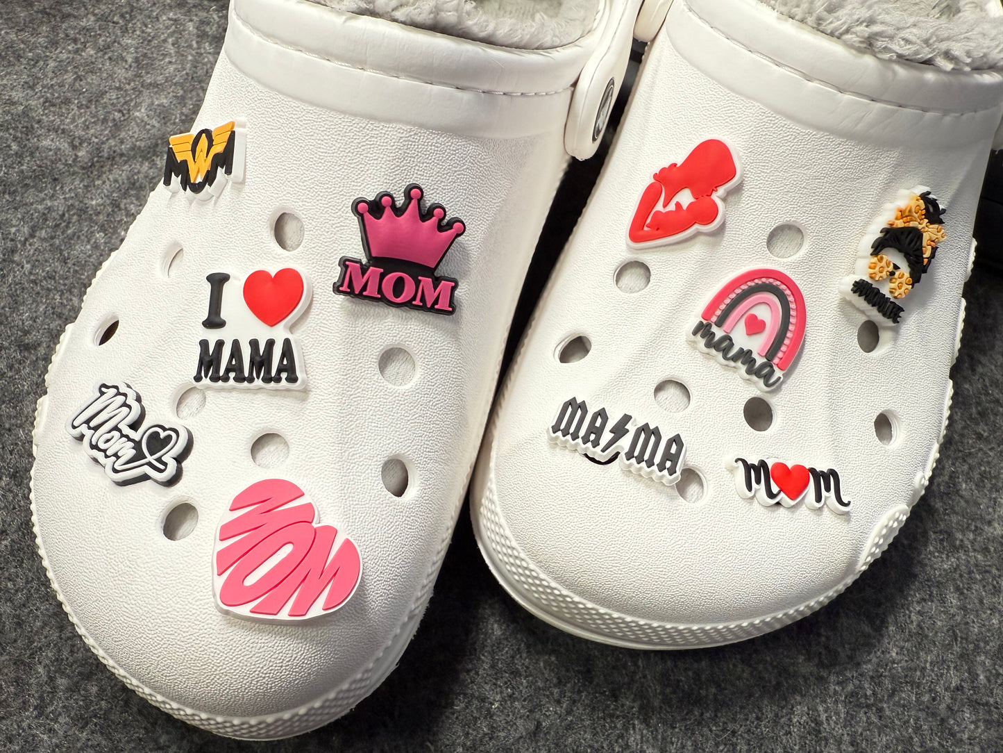 I love MOM MAMA Mother's Day Gifts Mom and baby shoe charms