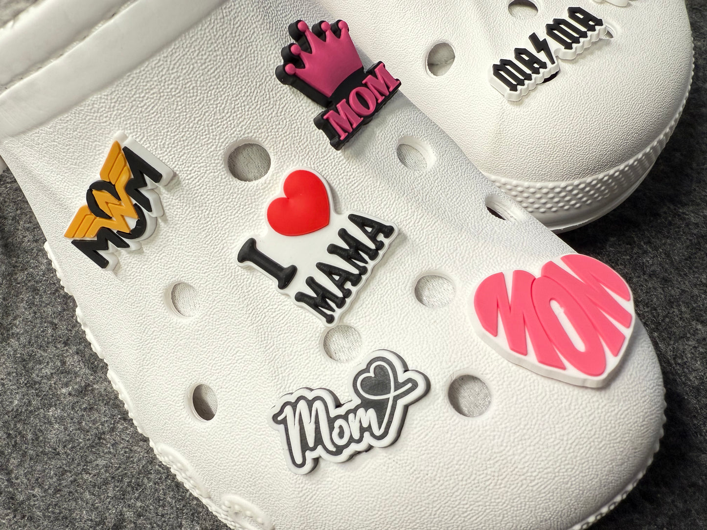 I love MOM MAMA Mother's Day Gifts Mom and baby shoe charms