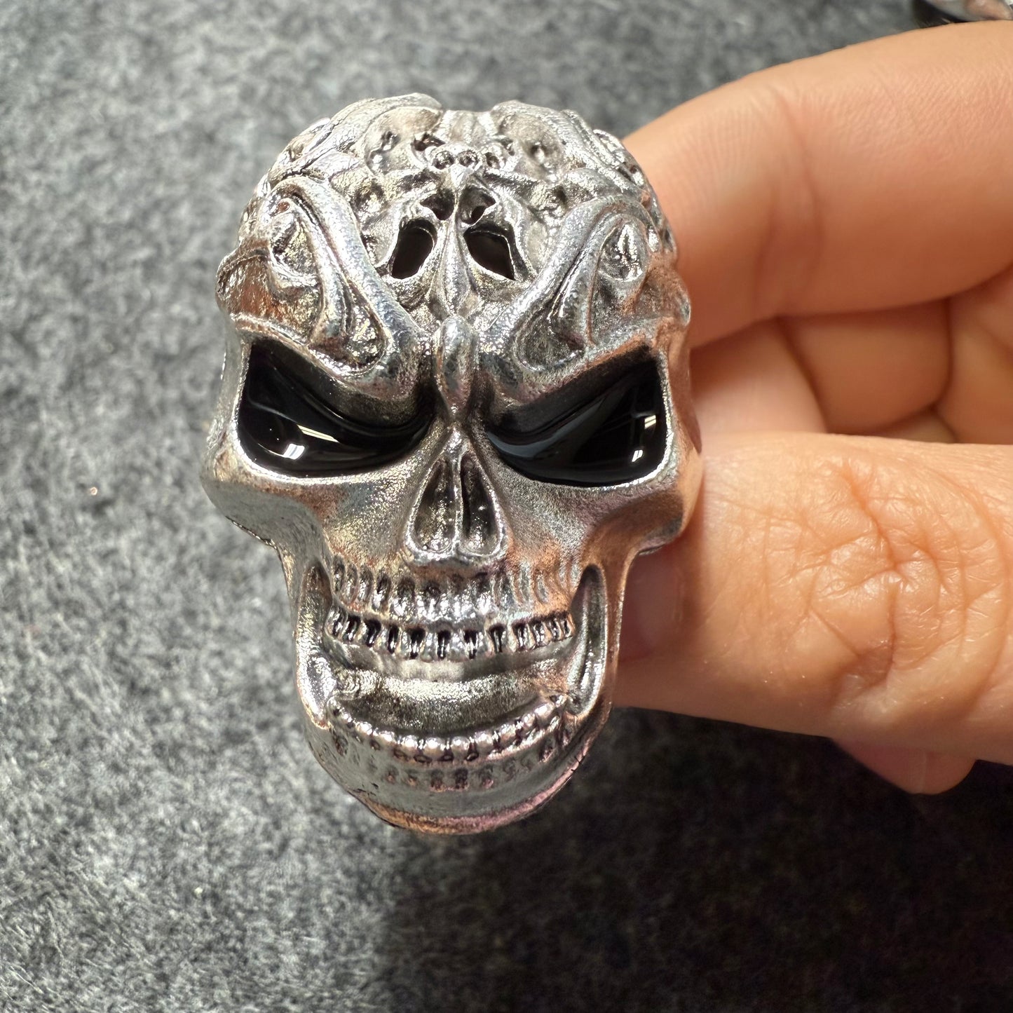 Fancy Metal rhinestone Skull skeleton Halloween Shoe Charms JuliesDecalDesign