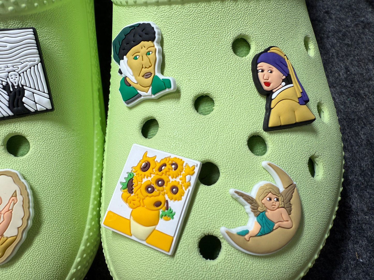 Famous Arts Paintings Artist Painting Musician Design Theme Shoe Charms