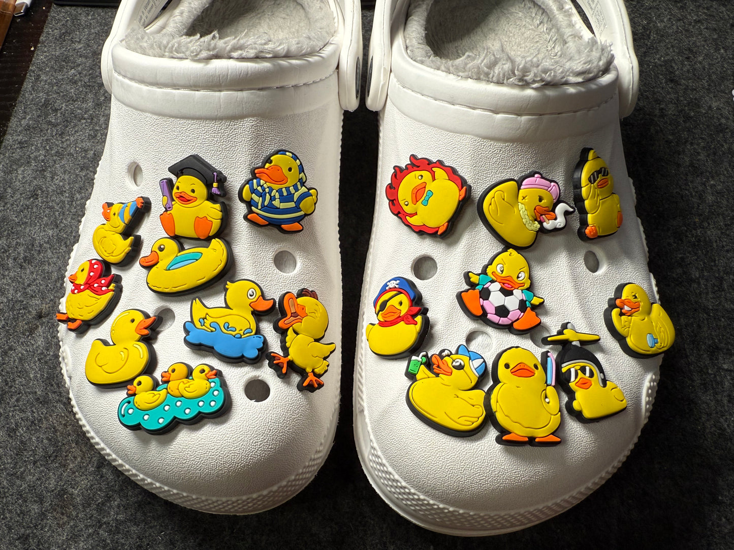 Cute Yellow Duck Rubber Duck Theme Fancy shoe charms