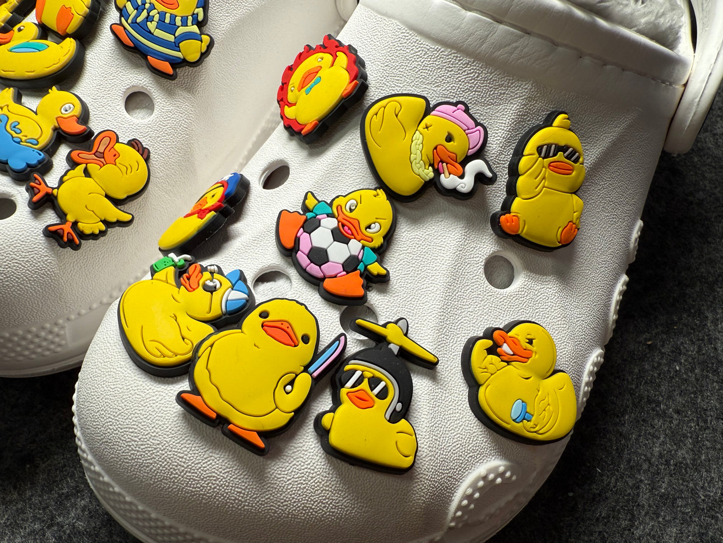 Cute Yellow Duck Rubber Duck Theme Fancy shoe charms