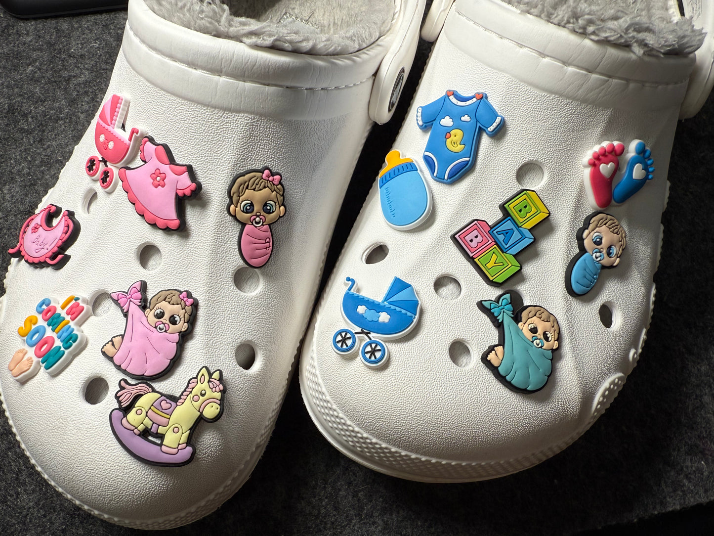 Baby Shower Cute baby angel Design Theme Shoe Charms Best Quality JuliesDecalDesign