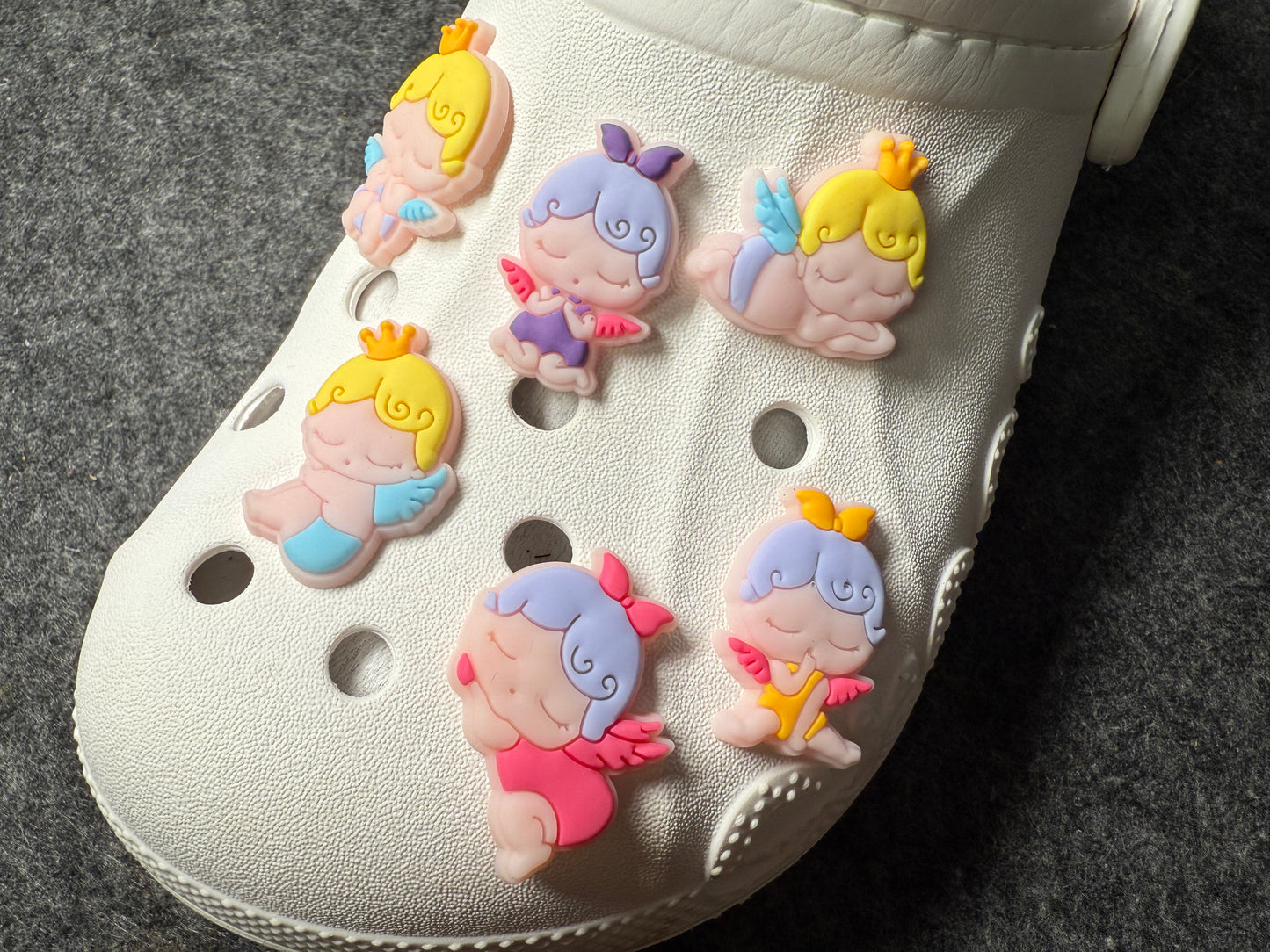 Baby Shower Cute baby angel Design Theme Shoe Charms Best Quality JuliesDecalDesign