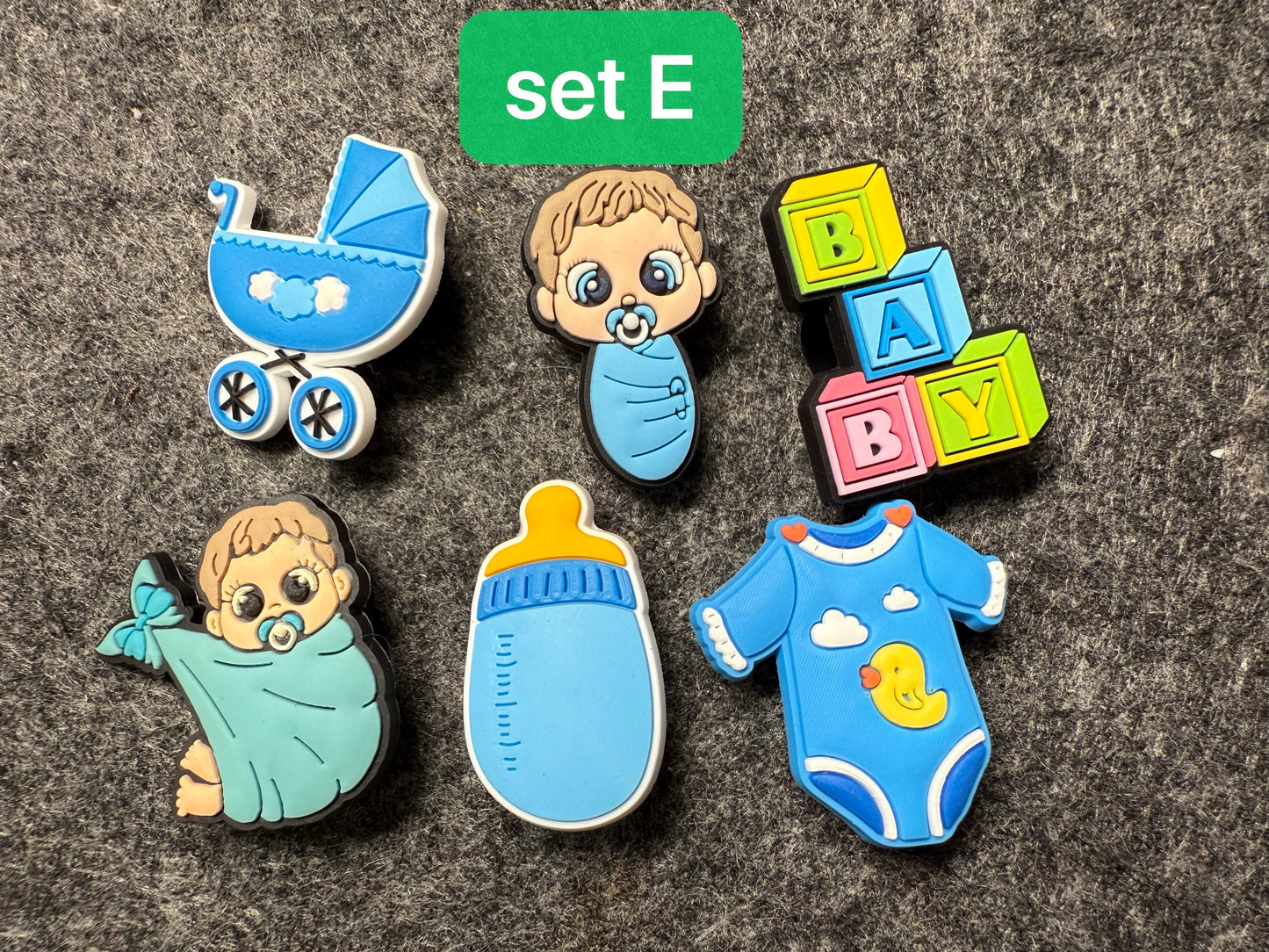 Baby Shower Cute baby angel Design Theme Shoe Charms Best Quality JuliesDecalDesign