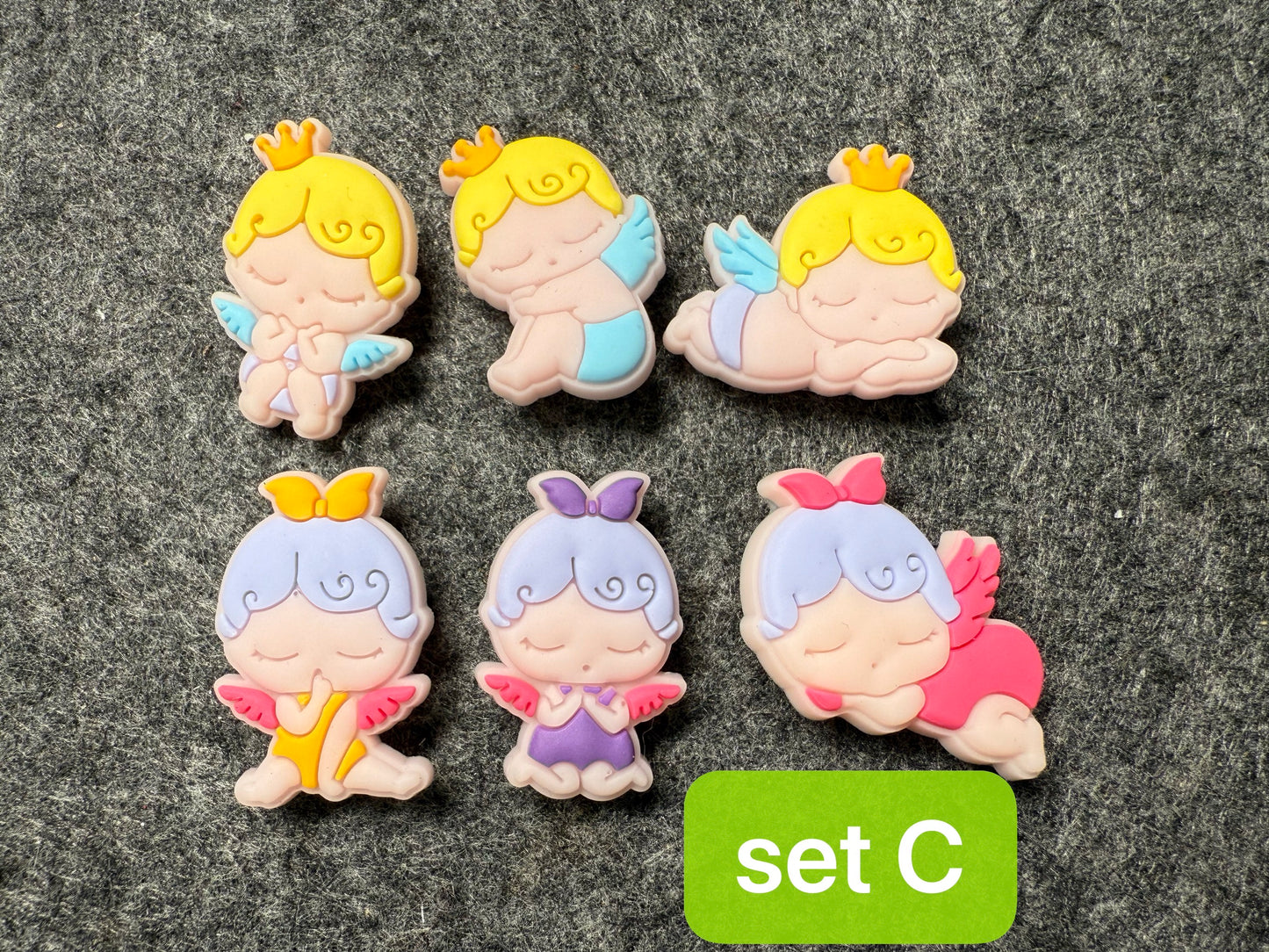 Baby Shower Cute baby angel Design Theme Shoe Charms Best Quality JuliesDecalDesign