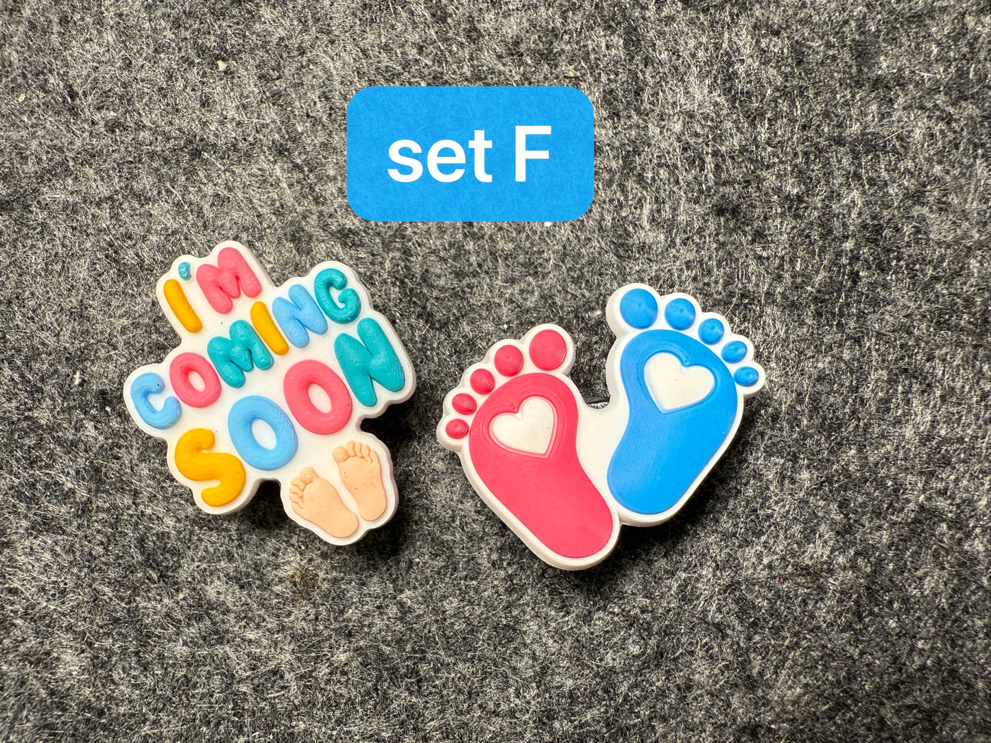 Baby Shower Cute baby angel Design Theme Shoe Charms Best Quality JuliesDecalDesign