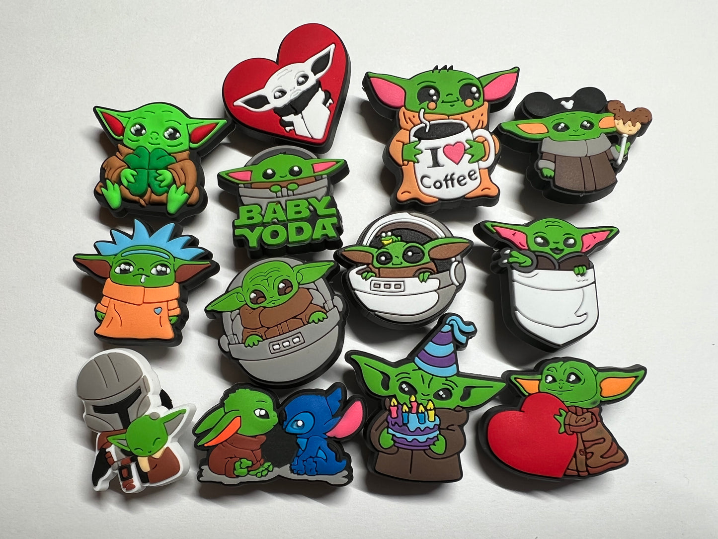 Baby Yoda movie character Cute Alien and more shoe charms