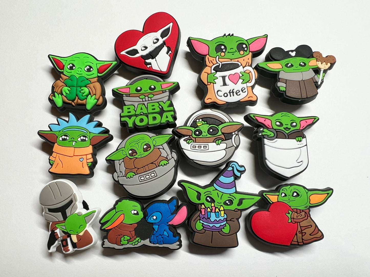 Baby Yoda movie character Cute Alien and more shoe charms