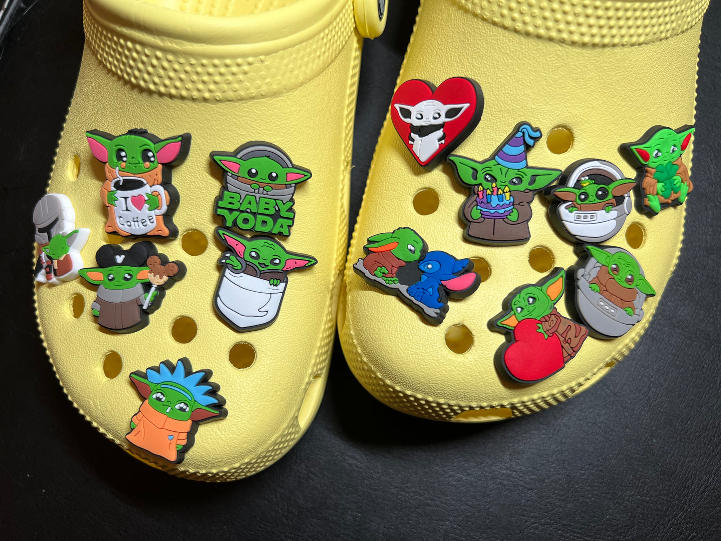 Baby Yoda movie character Cute Alien and more shoe charms