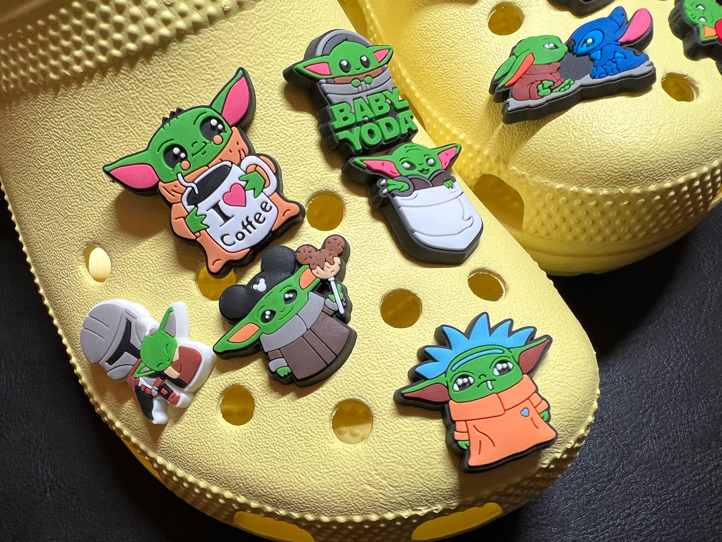 Baby Yoda movie character Cute Alien and more shoe charms