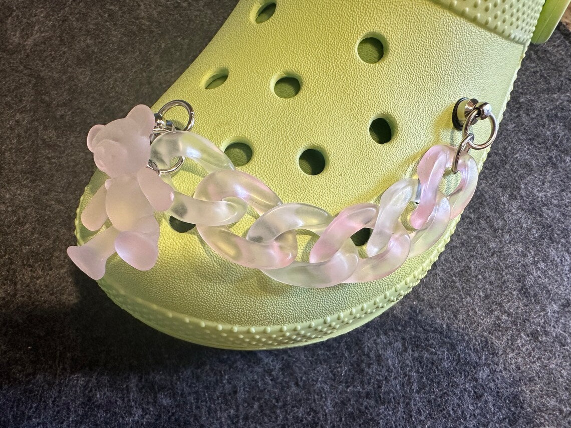Gold Chain Silver Chain Pearl Chain Diamond Chain for DIY Unique Special Croc Shoes