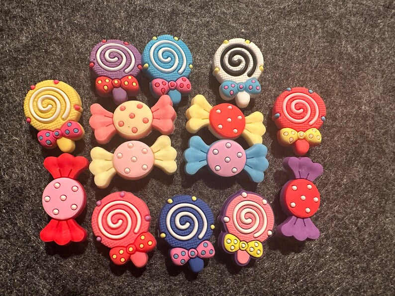 Candy Lollipops Sugar and more shoe charms