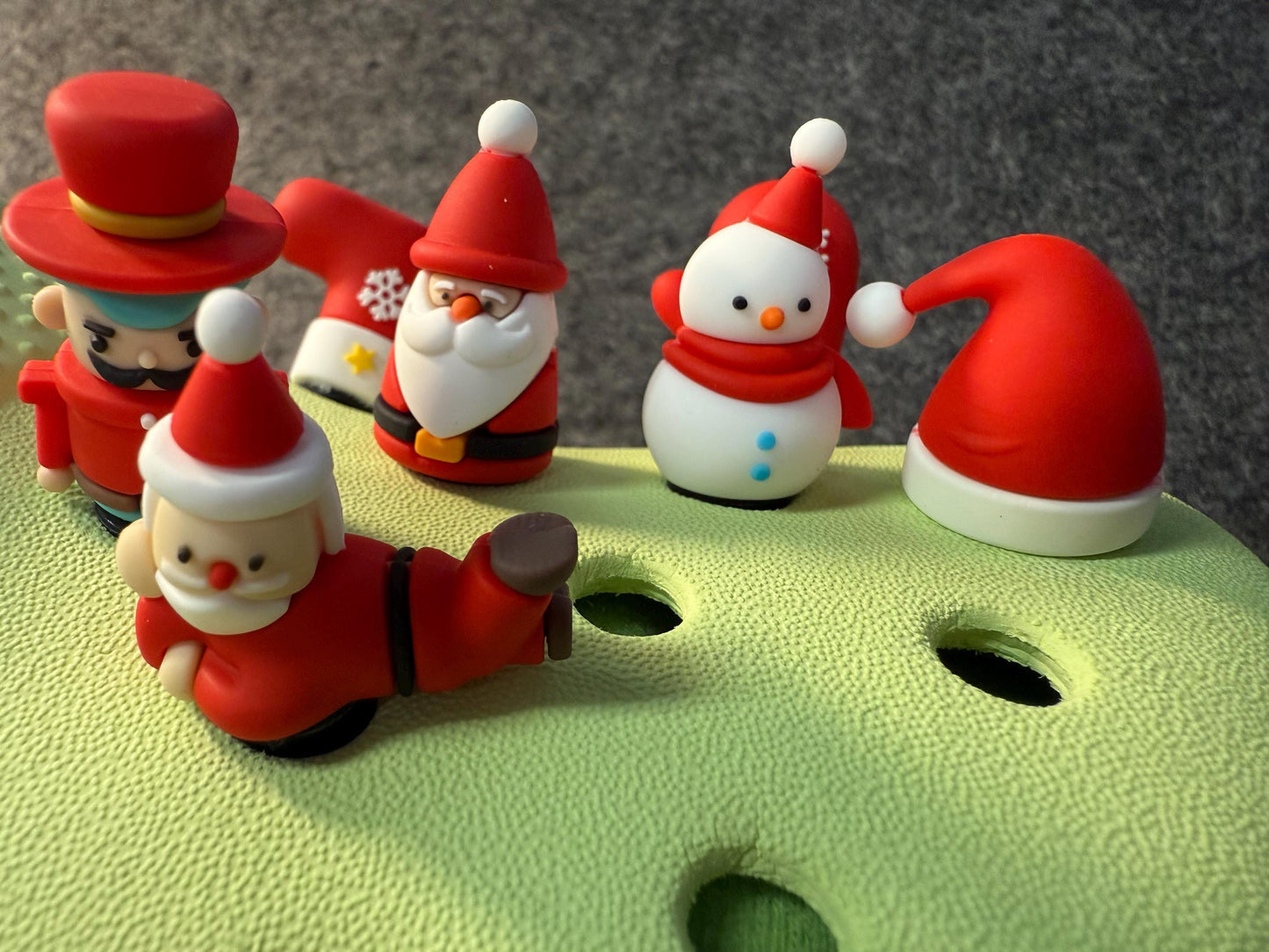 3D Christmas Theme Shoe Charms High-Quality JuliesDecalDesign