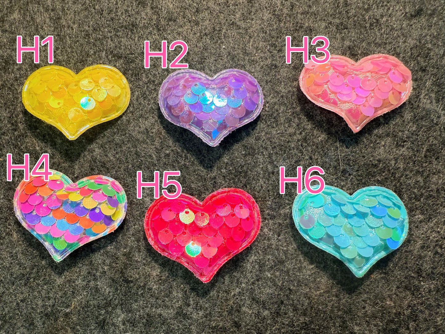 Bling Bling sequin appliques Glitter charms Mermaid tail Unicorn Hearts for DIY Unique Special Croc Shoes JuliesDecalDesign