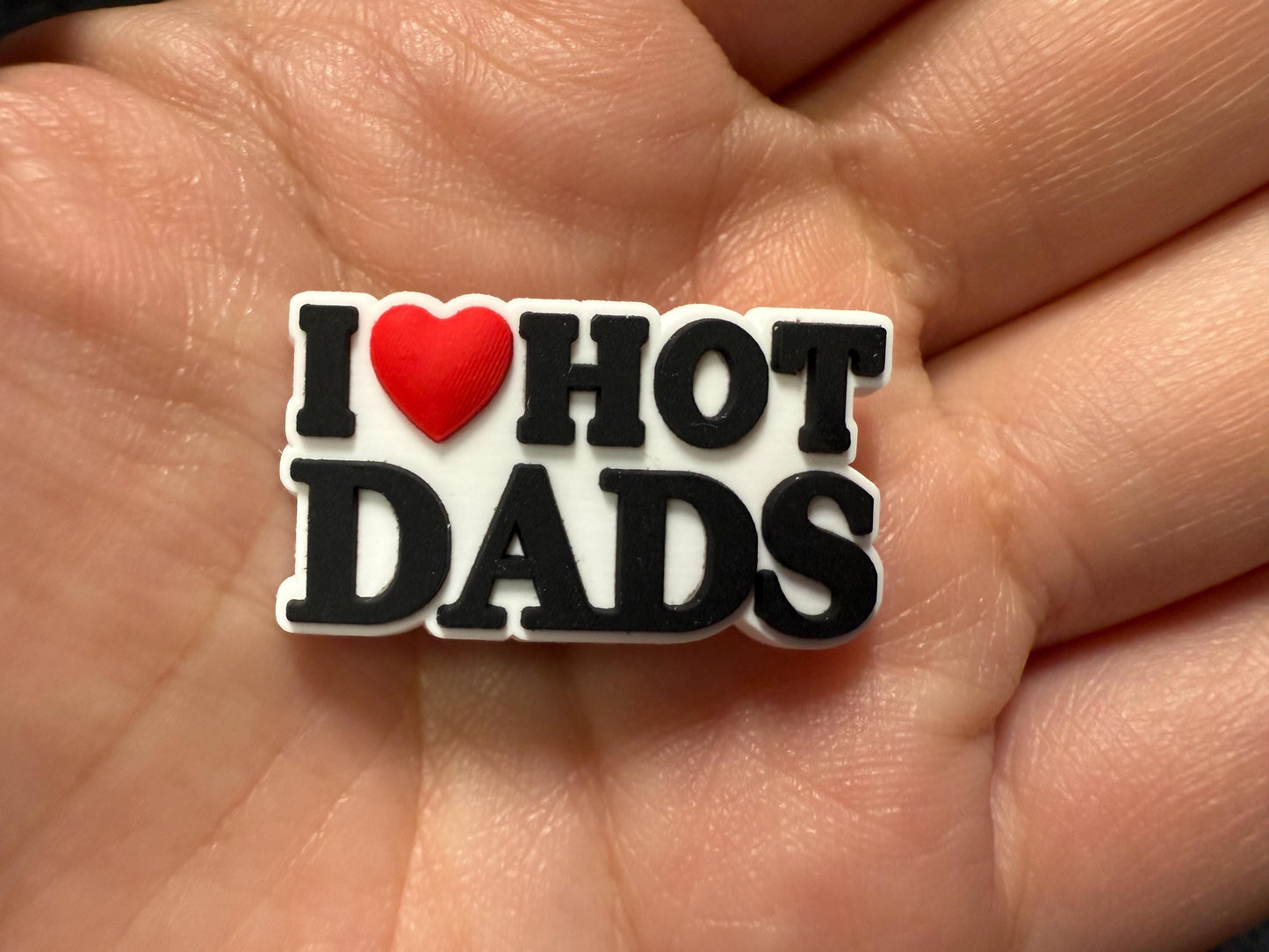 I love hot Dads/ I love hot moms sassy funny Gifts shoe charms