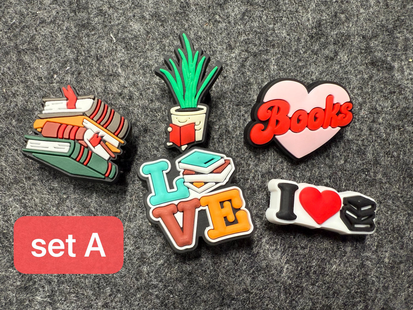 Book Lover Read book Reading Life Book Club TBR To Be Read Shelfie and more shoe charms