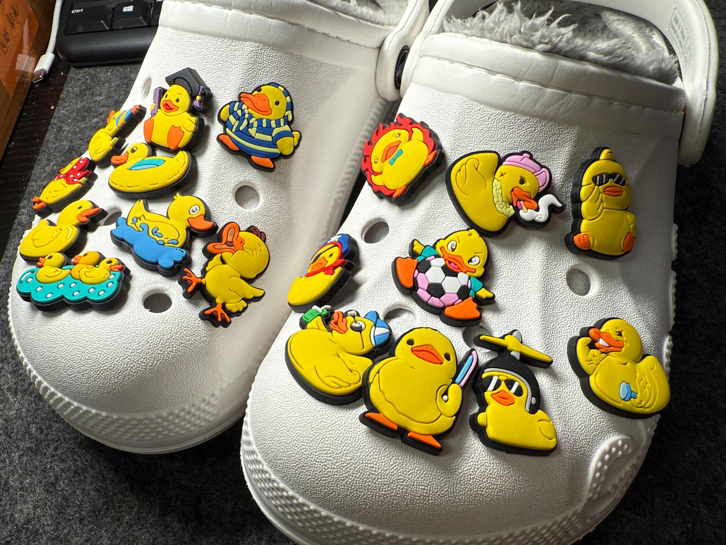 Cute Yellow Duck Rubber Duck Theme Fancy shoe charms