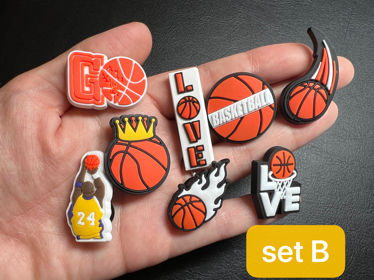 Amante de los deportes de baloncesto Diseño Tema Encantos del zapato Mejor calidad JuliesDecalDesign
