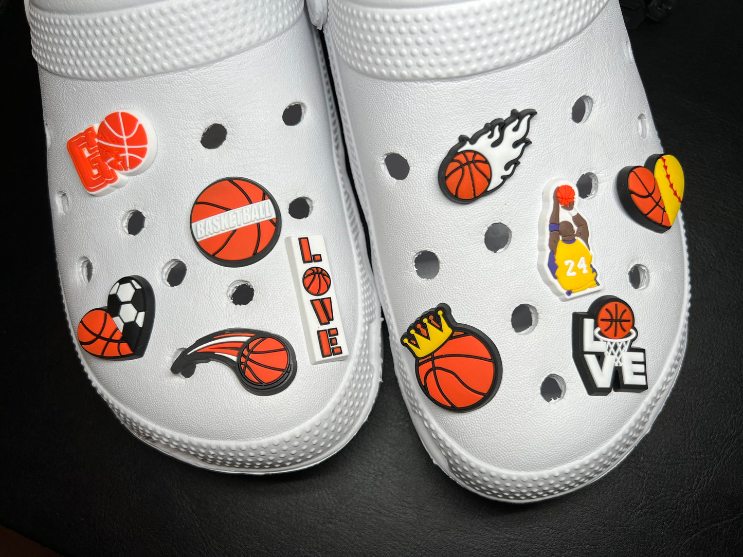 Amante de los deportes de baloncesto Diseño Tema Encantos del zapato Mejor calidad JuliesDecalDesign