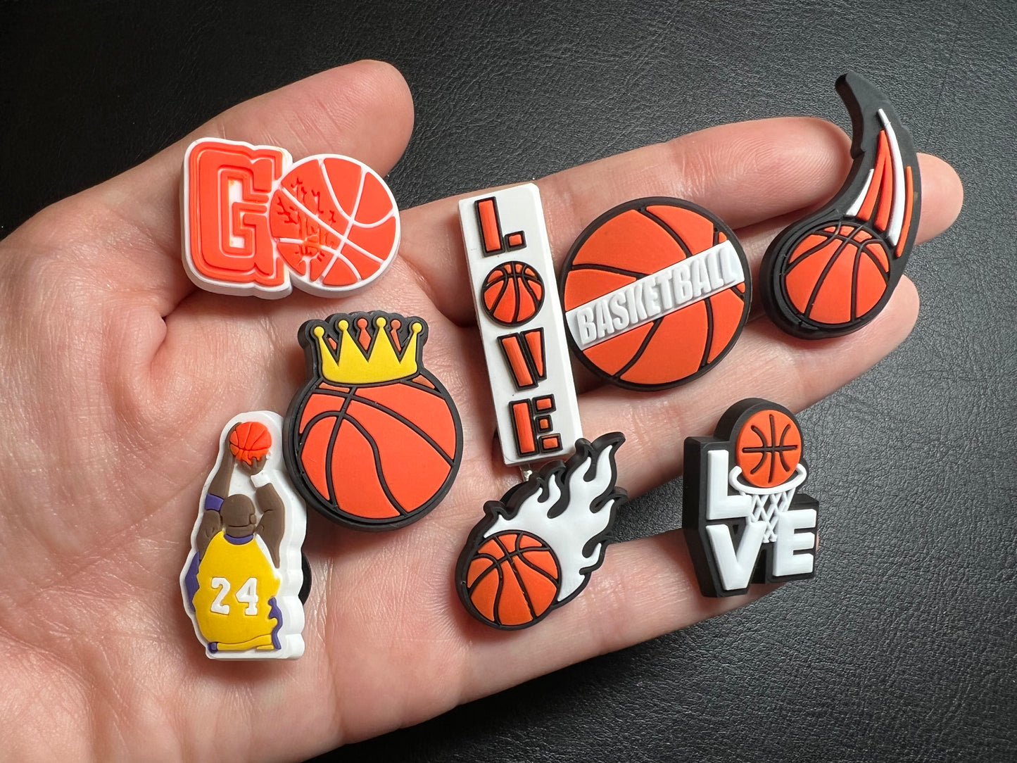 Amante de los deportes de baloncesto Diseño Tema Encantos del zapato Mejor calidad JuliesDecalDesign