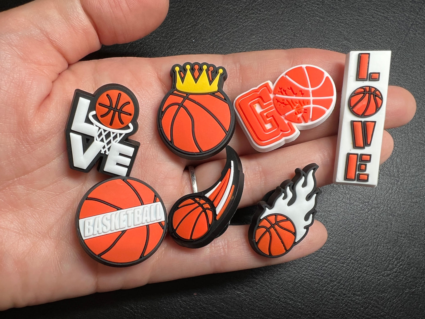 Amante de los deportes de baloncesto Diseño Tema Encantos del zapato Mejor calidad JuliesDecalDesign