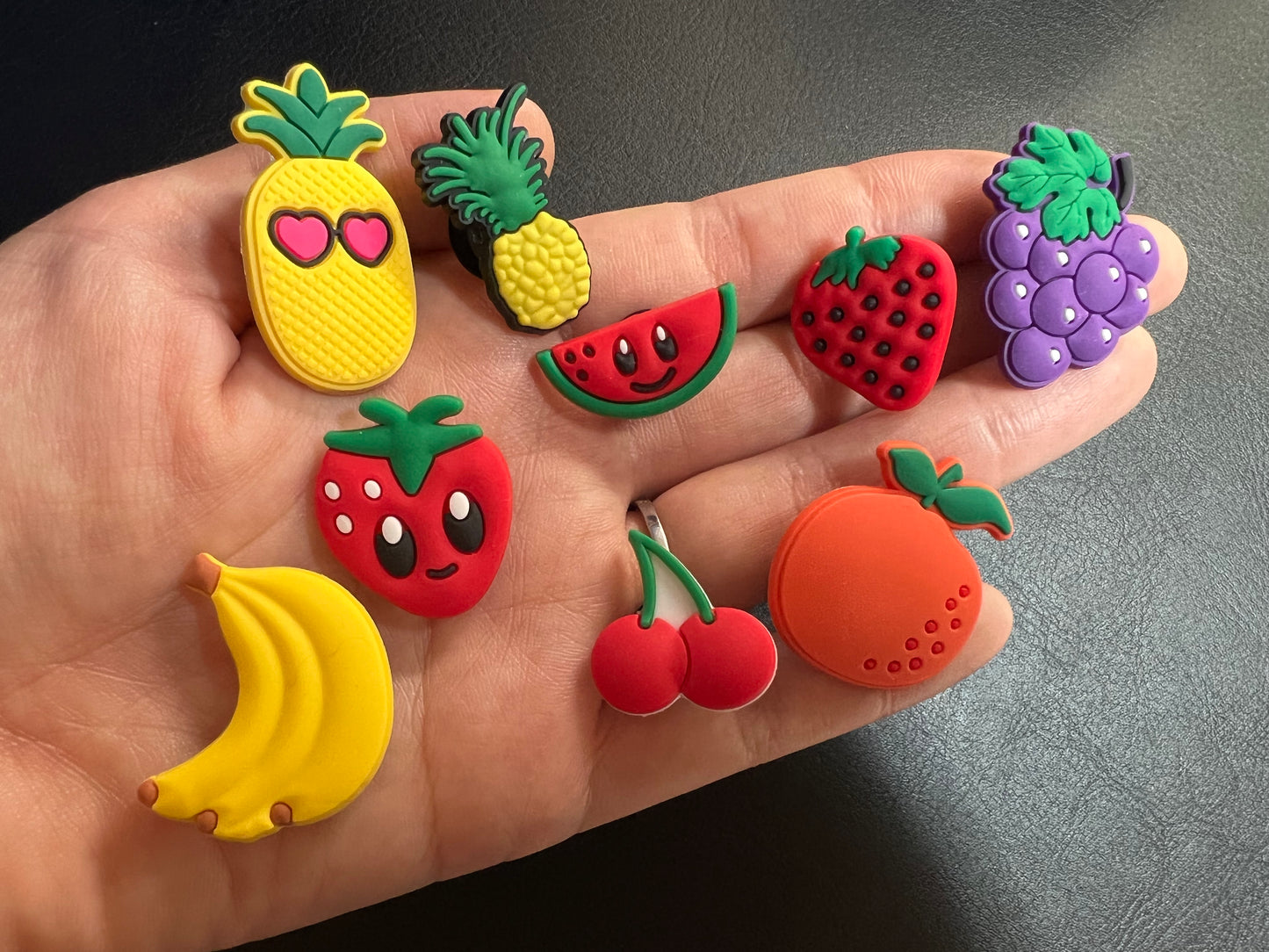 Yummy food Fries Avocado Mushroom pumpkin Carrot Watermelon Strawberry Pineapple Grape Farm and more Shoe Charms Julies Decal