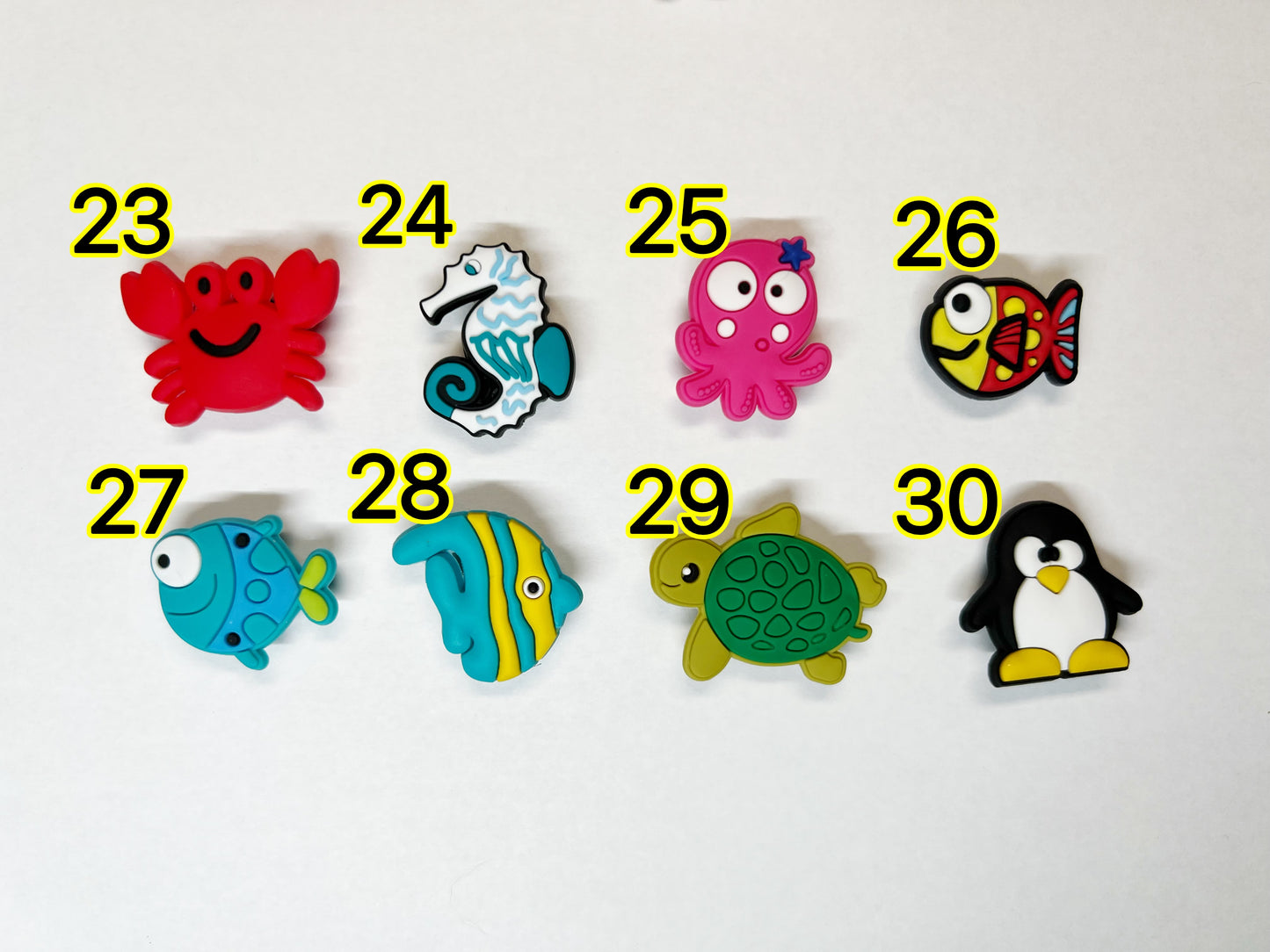 Animales lindos, mascotas, granja, Panda, tortuga, cangrejo, acuario, zoológico, animales y más dijes para zapatos, calcomanía de Julies
