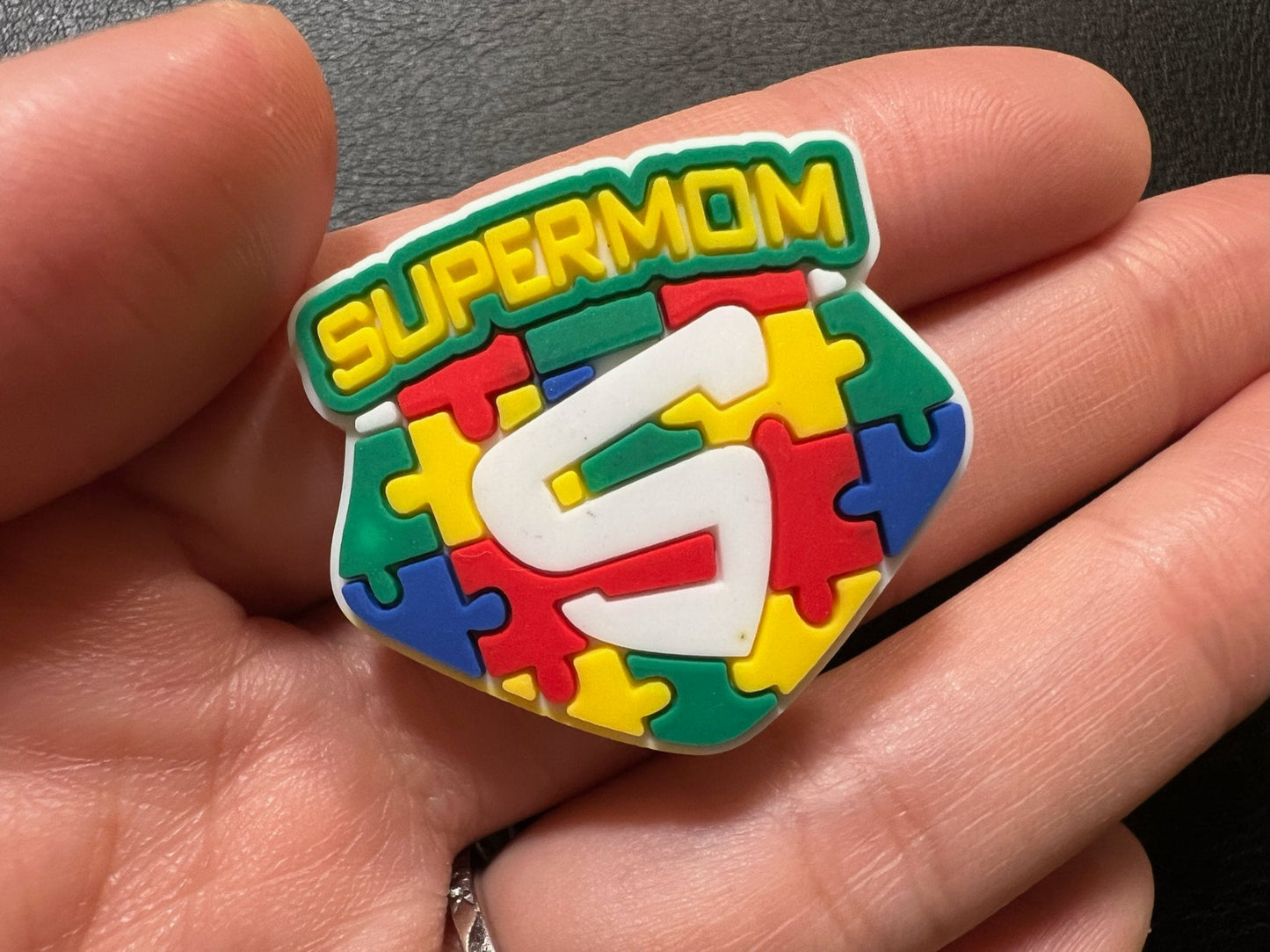 Autism Friendly Support rainbow puzzle Design Shoe Charms JuliesDecalDesign
