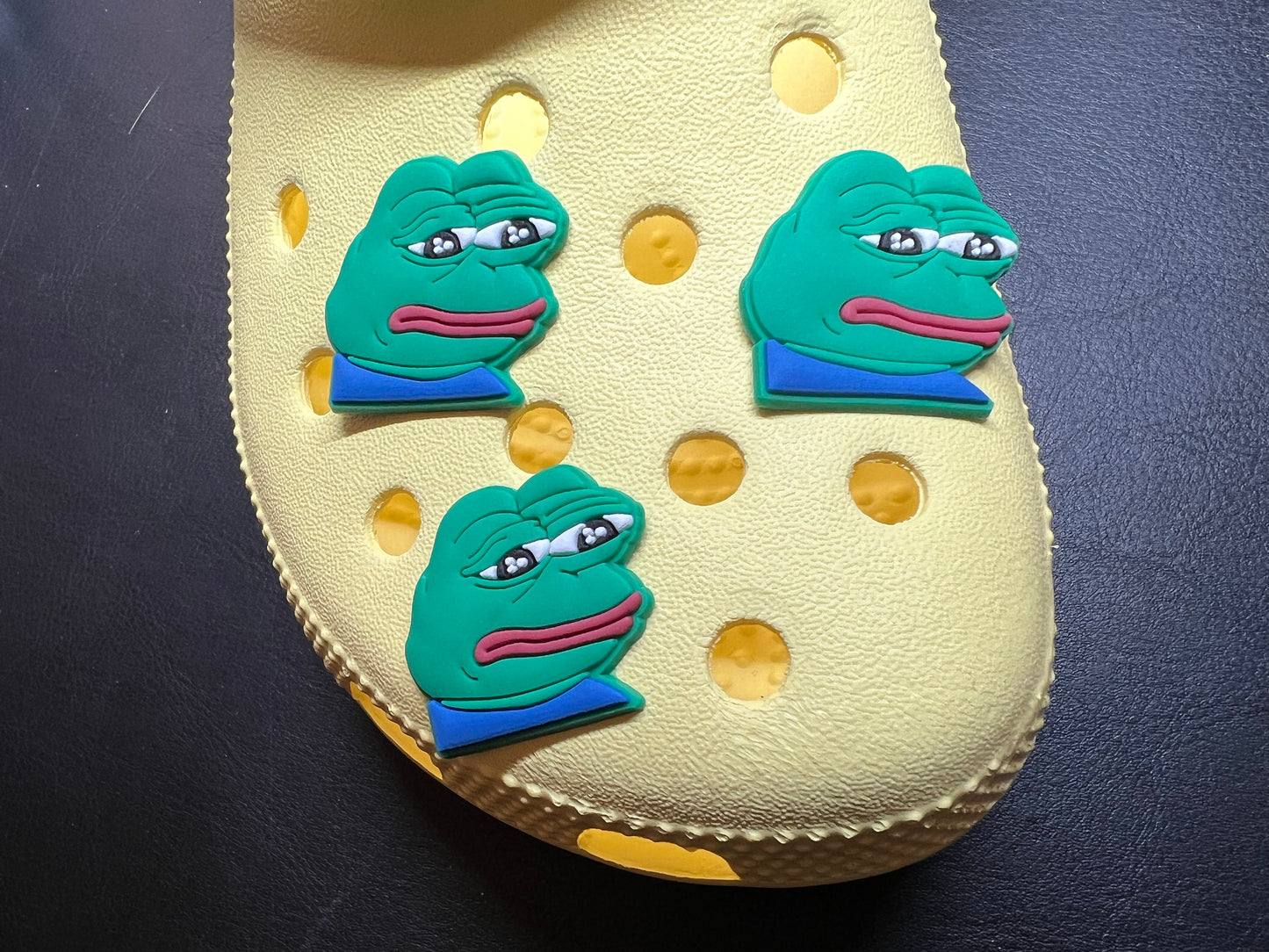 Green Frog Design Shoe Charms