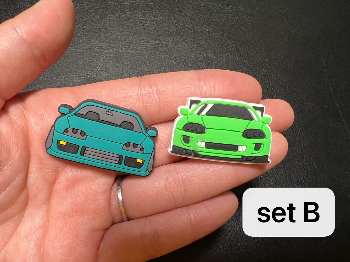 Cars race cars pick up trucks minivans and more shoe charms