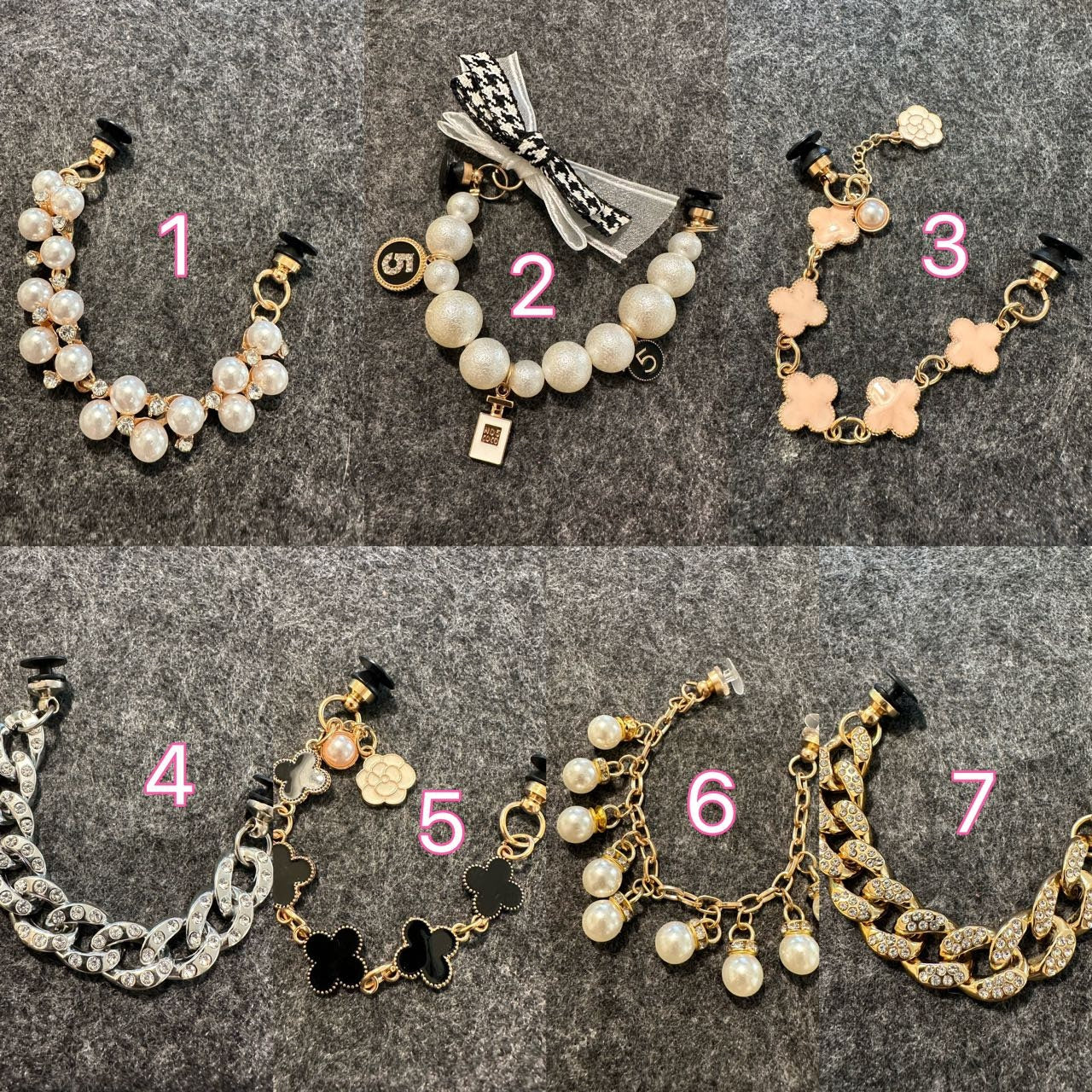 Pearl Chain Gold Chain Silver Diamond Chain for DIY Unique Special Croc Shoes Best Quality JuliesDecalDesign