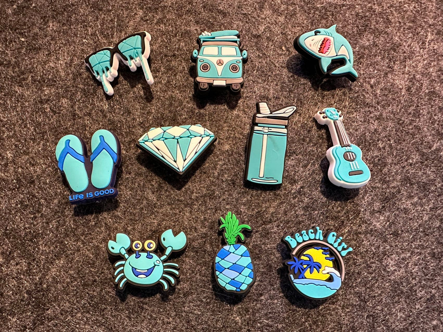 Blue Theme Fancy shoe charms Beach lifestyle and more