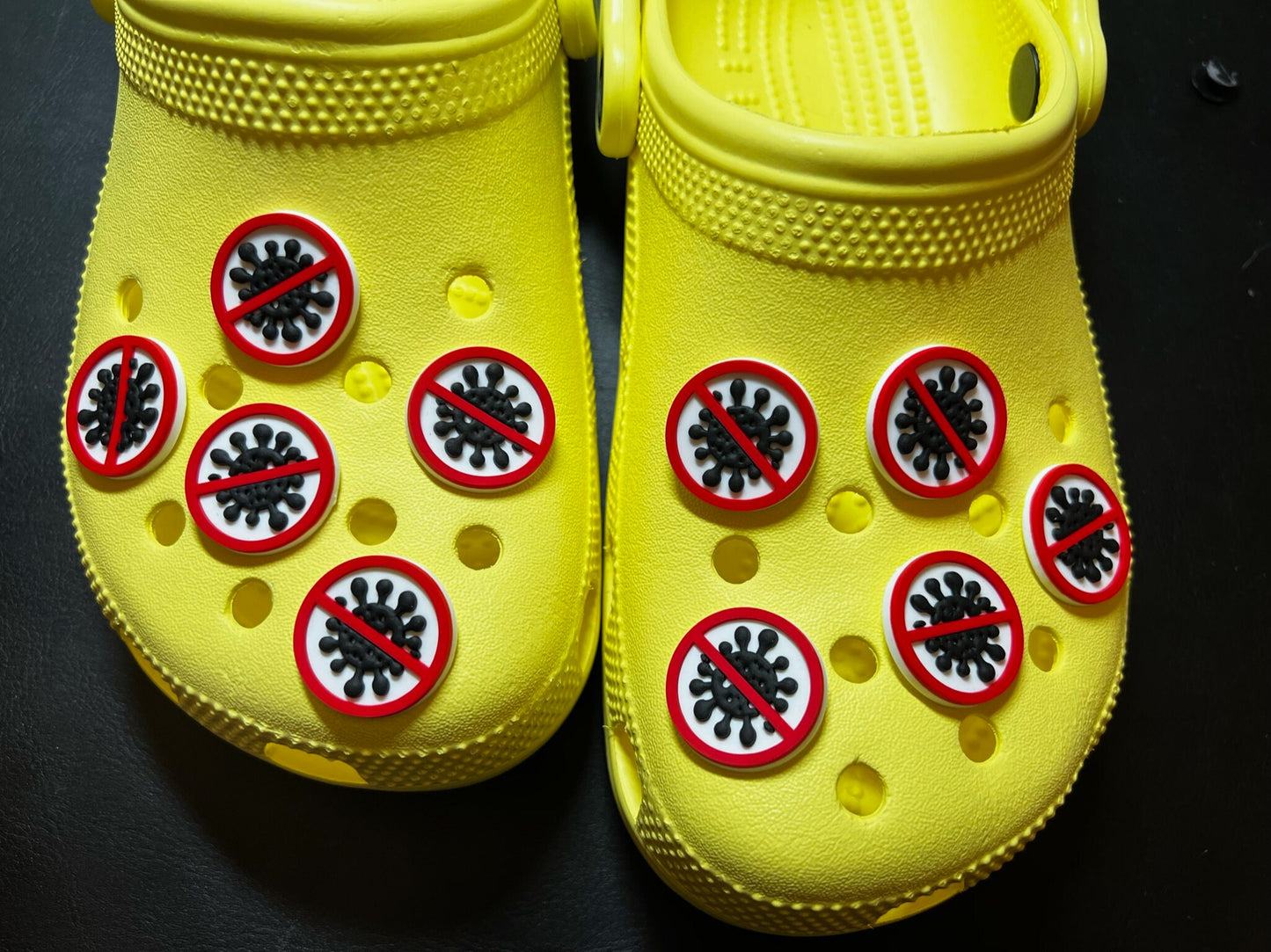 Germs/pandemic/virus theme shoe charms