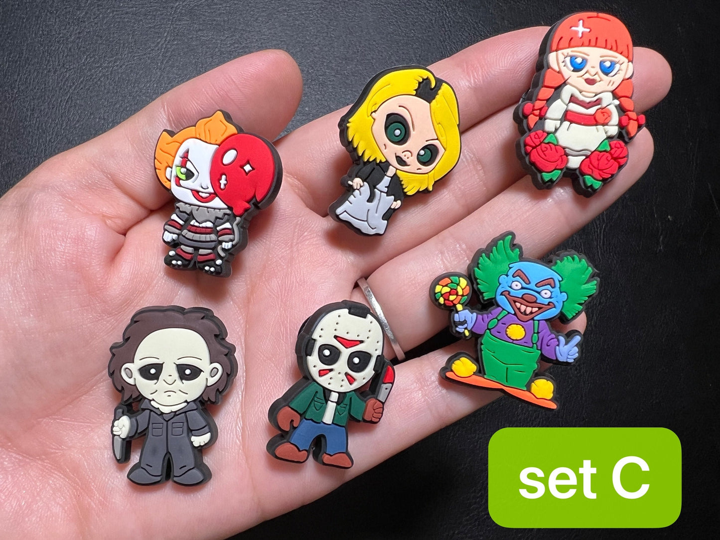 Horror Skeleton Ghost Horror Movie Pumpkin Scary Eyeball Theme Design Shoe Charms
