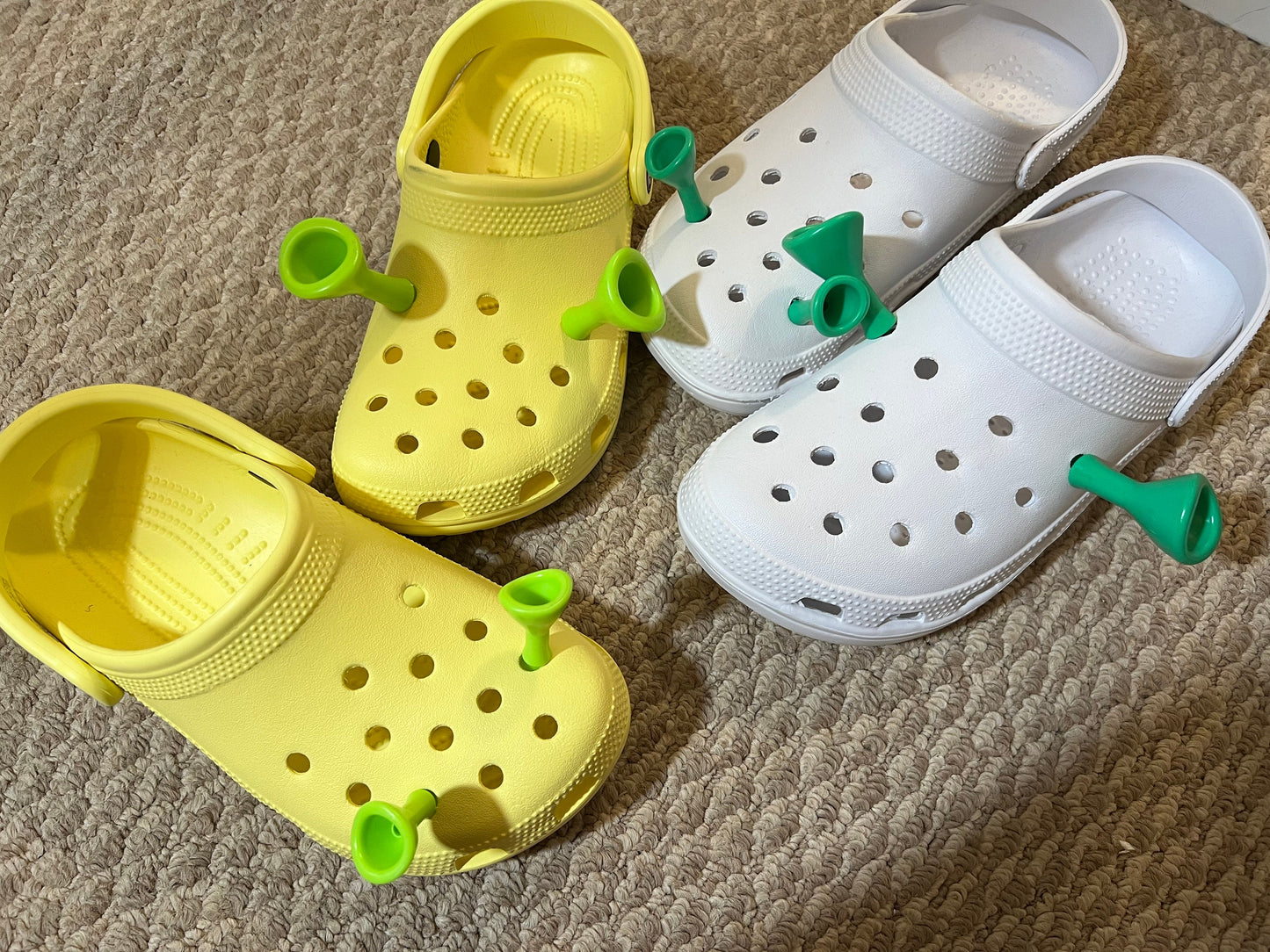 3D Green ear Theme Fancy shoe charms and more