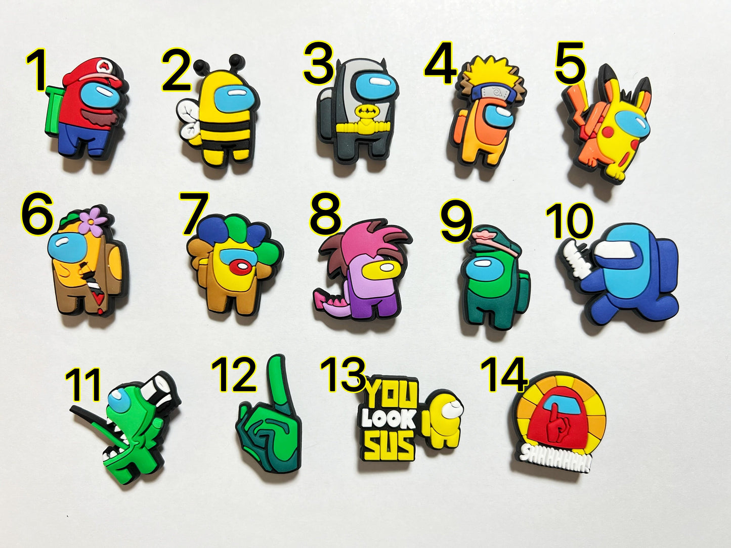 Amuletos de zapatos con tema de juego JuliesDecalDesign