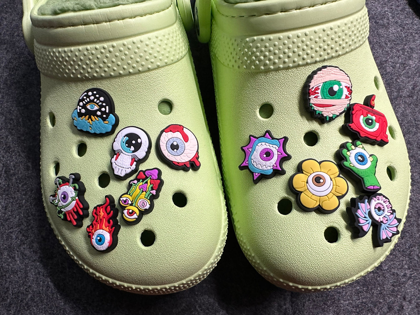 Horror Evil Eye Theme Shoe Charms Halloween