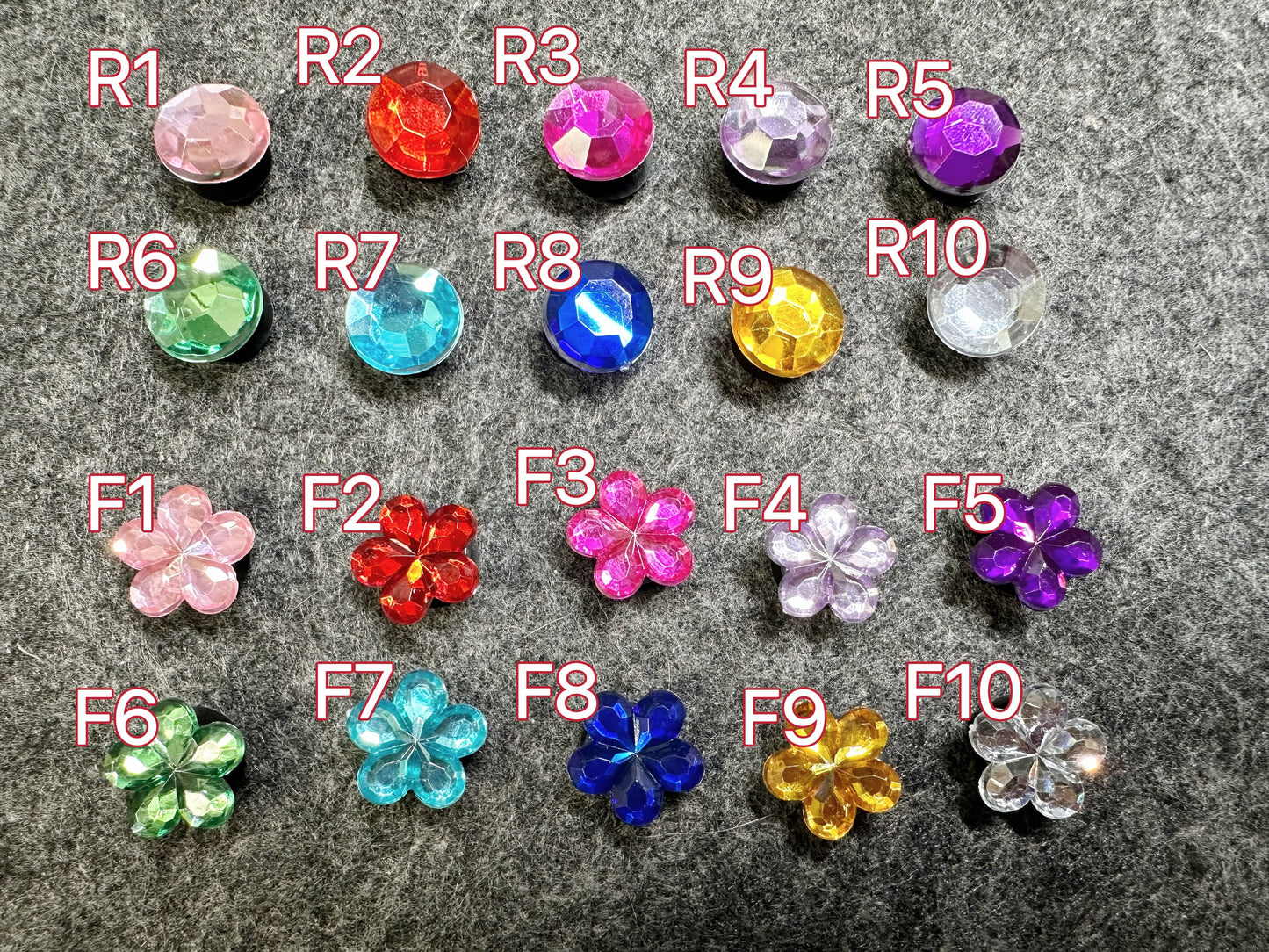 Colorful GEM colorful round and flowers Theme Unique Special Croc Shoes