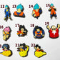 Dragon Balls anime shoe charms JuliesDecalDesign