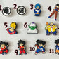 Dragon Balls anime shoe charms JuliesDecalDesign