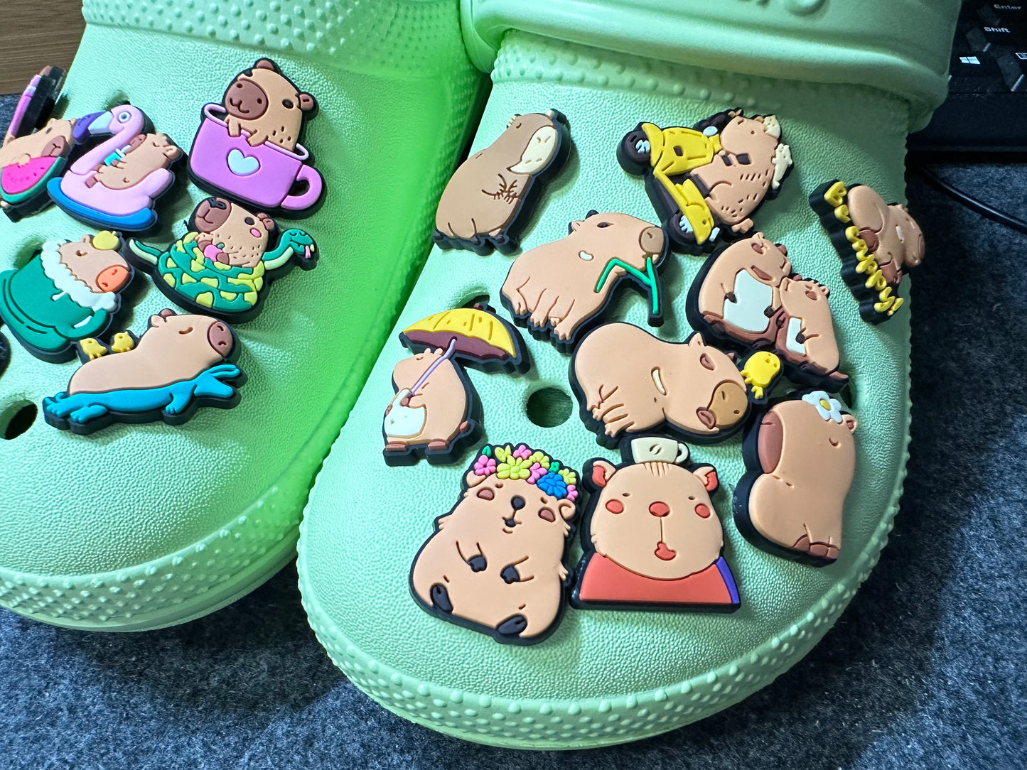 Capybara shoe charms Wild Animal Shoe Accessories Capybara Lovers Be Cappy