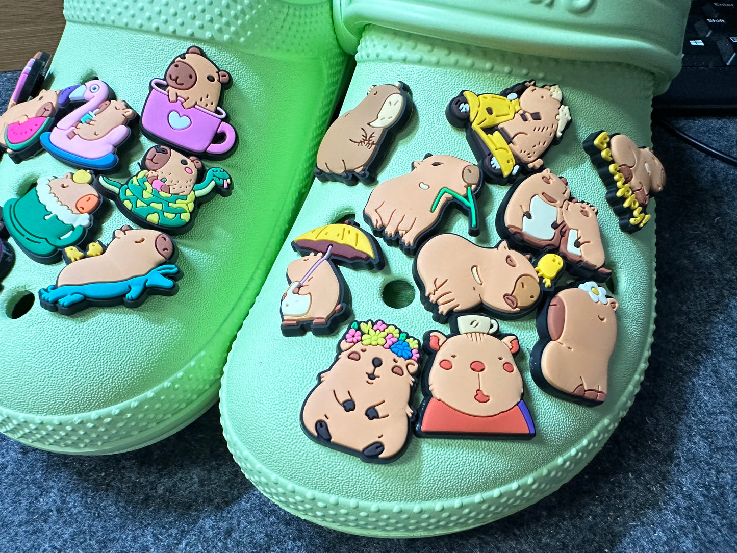 Capybara shoe charms Wild Animal Shoe Accessories Capybara Lovers Be Cappy