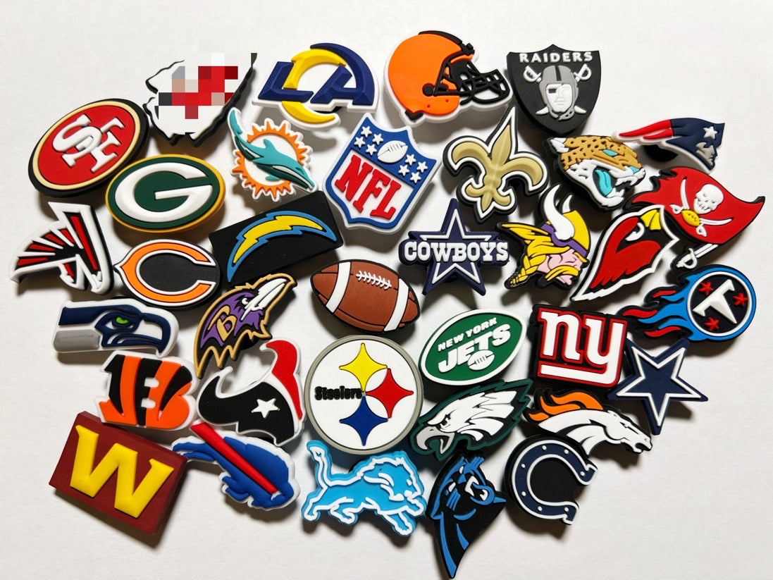 FOOTBALL TEAM LOGO shoe charms