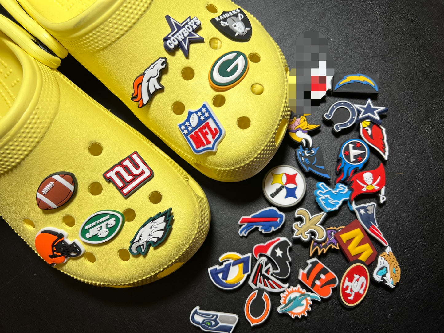 Charms para zapatos con el logotipo del equipo de fútbol