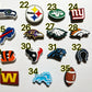 FOOTBALL TEAM LOGO shoe charms