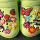 Garden Insects Bumble Bees Dragonfly Butterfly Ladybug Design Theme Shoe Charms