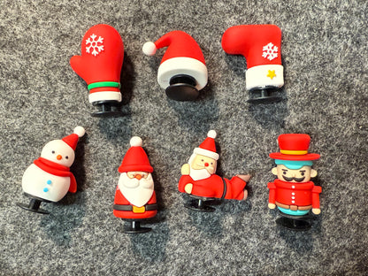 3D Christmas Theme Shoe Charms High-Quality JuliesDecalDesign